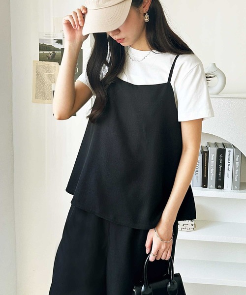 【✨️日本🇯🇵 pre-order 亞麻質感吊帶連身褲✨️】 【共4色 | S/M/L/XL | 深藍 / 黑色 / 深灰 / 米色】