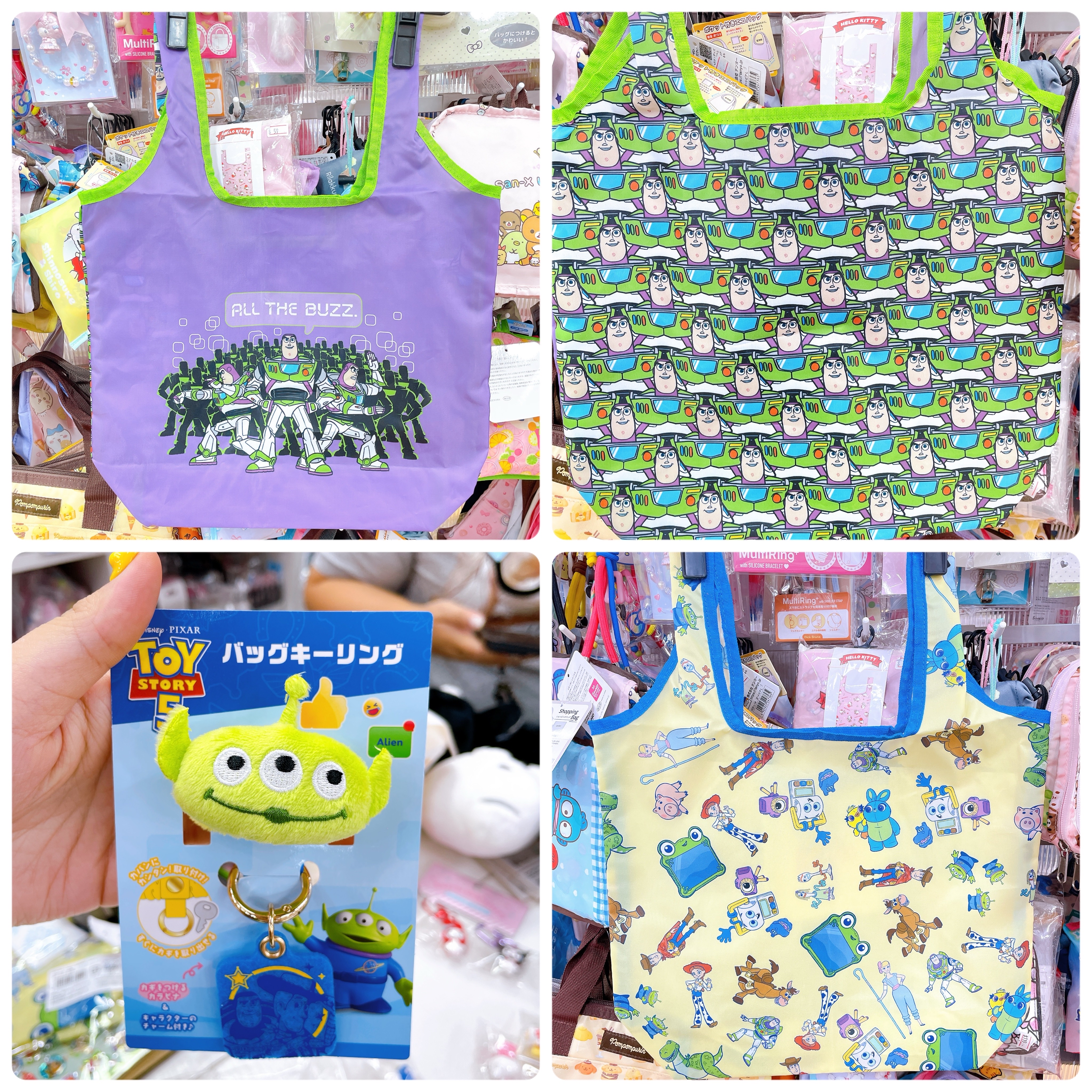 日本直送toy story 新款環保袋鎖匙扣