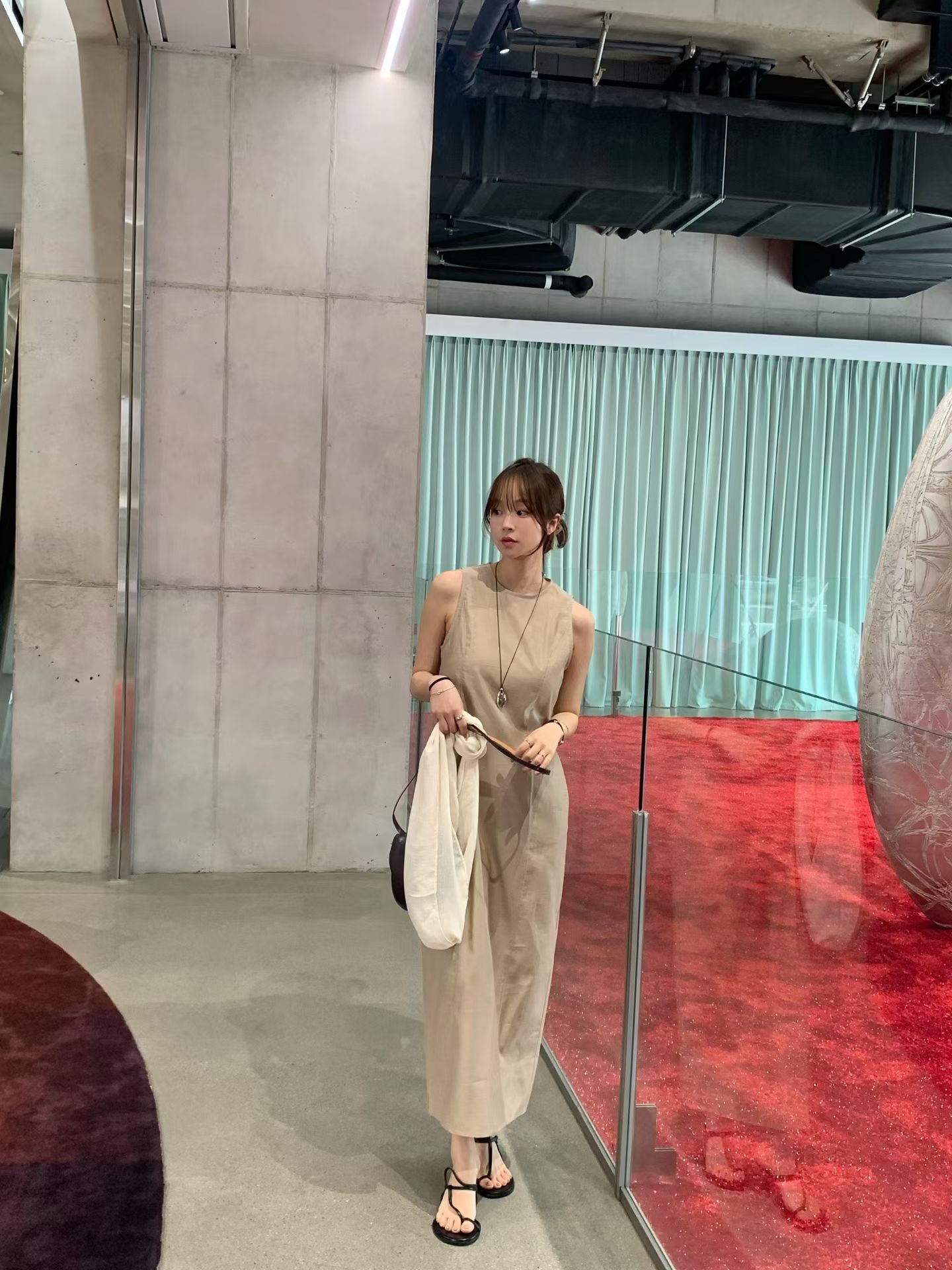 Elegant one piece long dress (with inner dress)