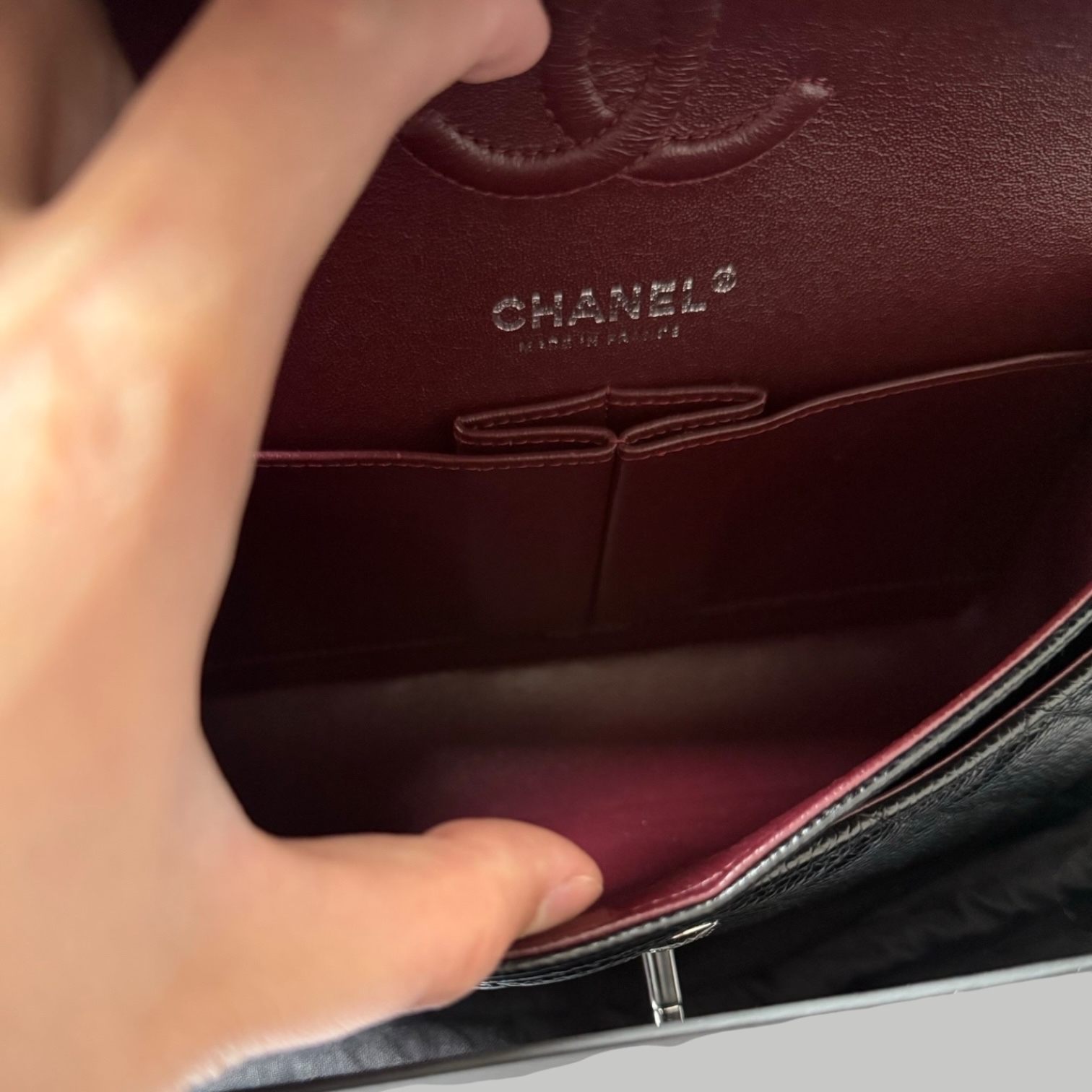 Chanel Caviar CF23銀扣