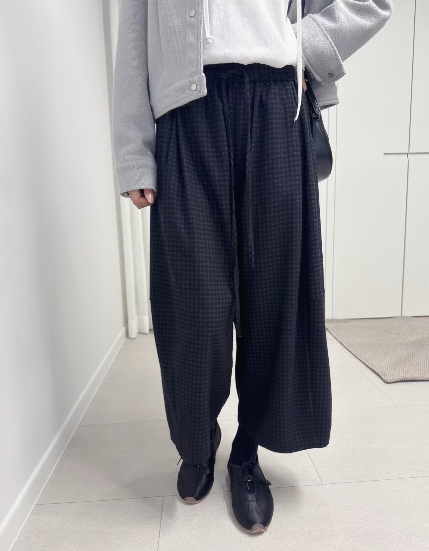 橡筋腰暗格仔褲