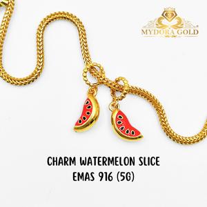 Charm Watermelon Slice Enamel (5G) l EMAS 916/22K