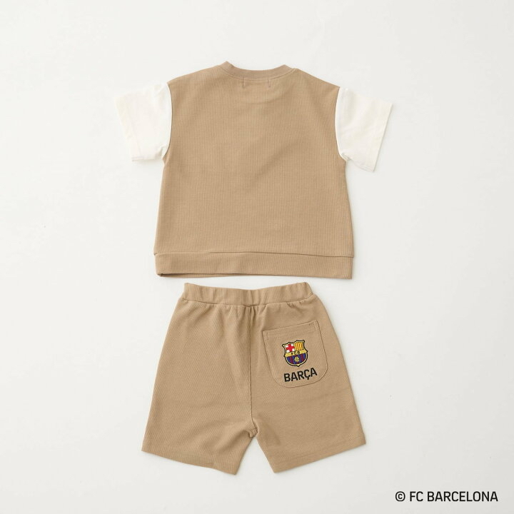 🇯🇵預訂 日本直送🇯🇵Petit Main x 巴塞球隊系列兩色球隊標誌短袖上下套裝