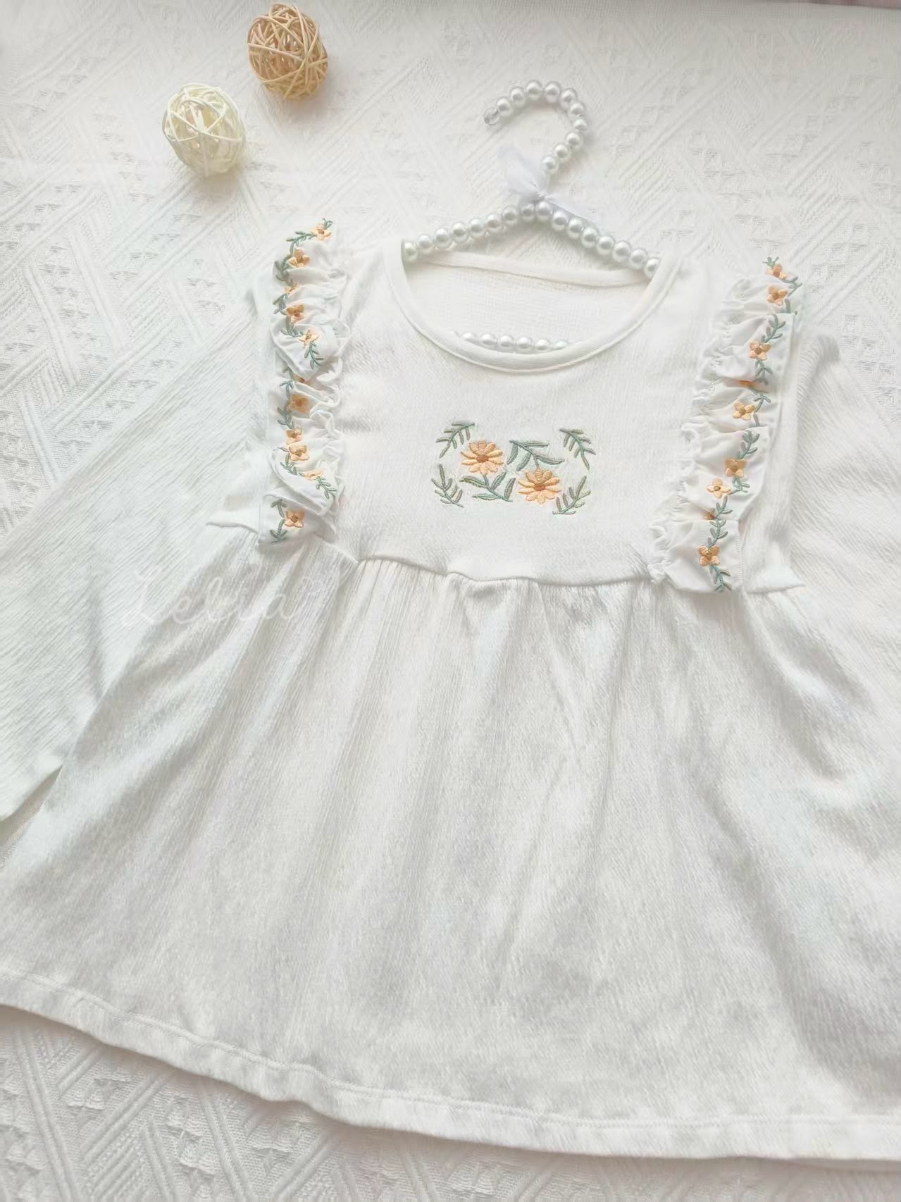 ▫️現貨▫️Mamaraku刺繡裙衫