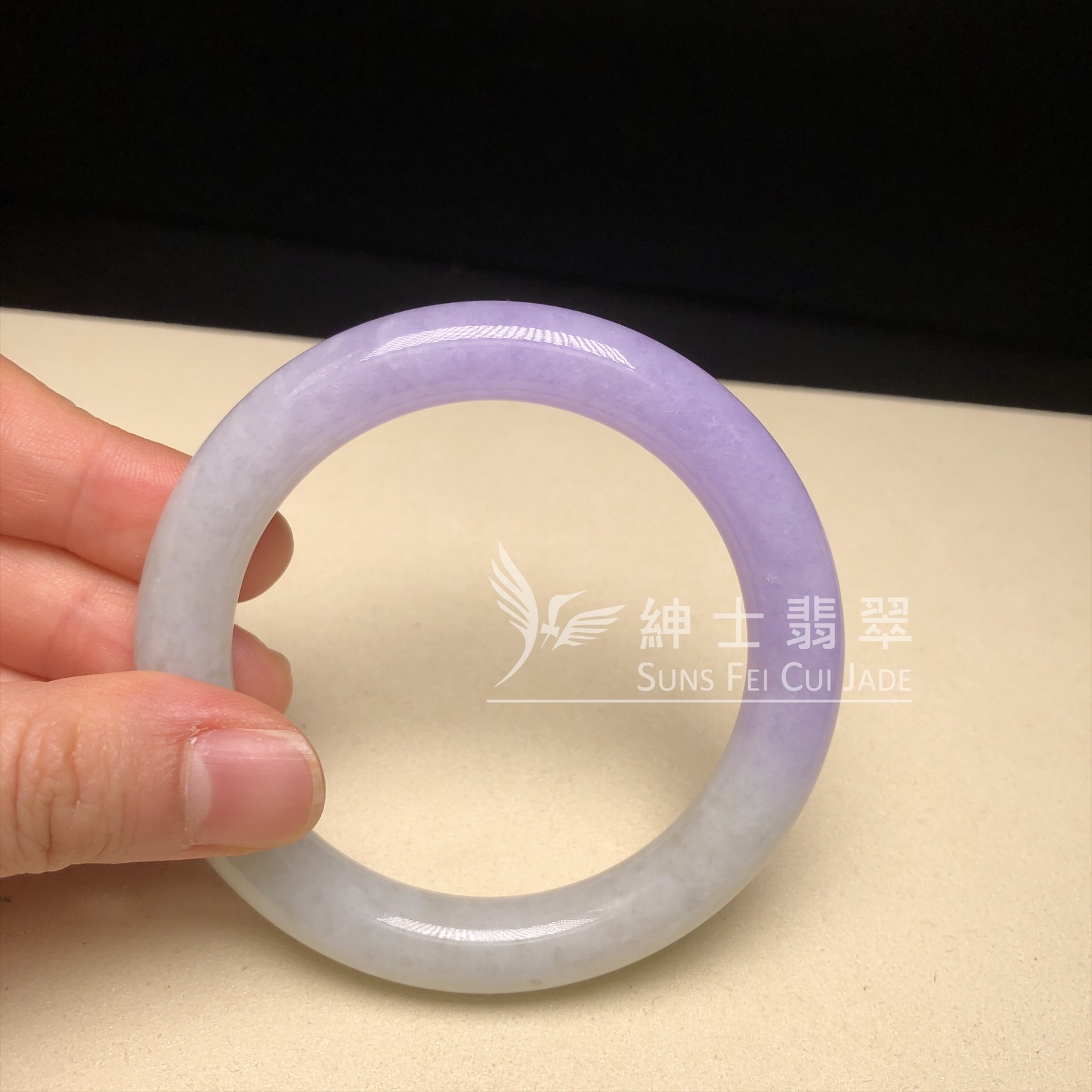 冰藍紫圓鐲55.5mm C06266