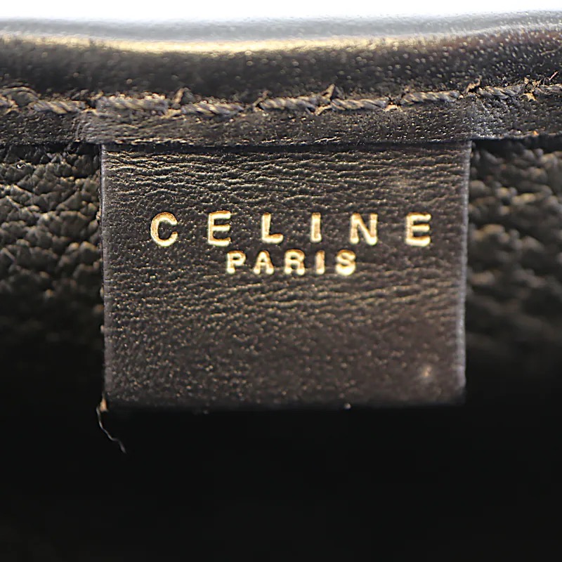 Celine Black Macadam Vanity Pouch
