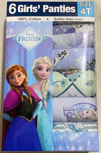 Disney Frozen冰雪奇緣兒童內褲 6PCS - 04260251