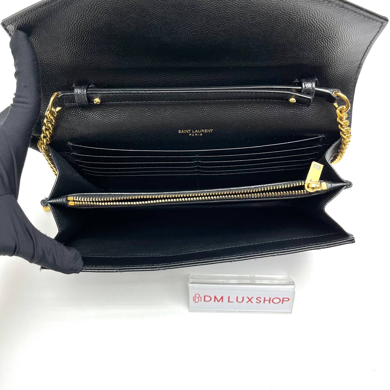 YSL Black Envelope WOC GHW