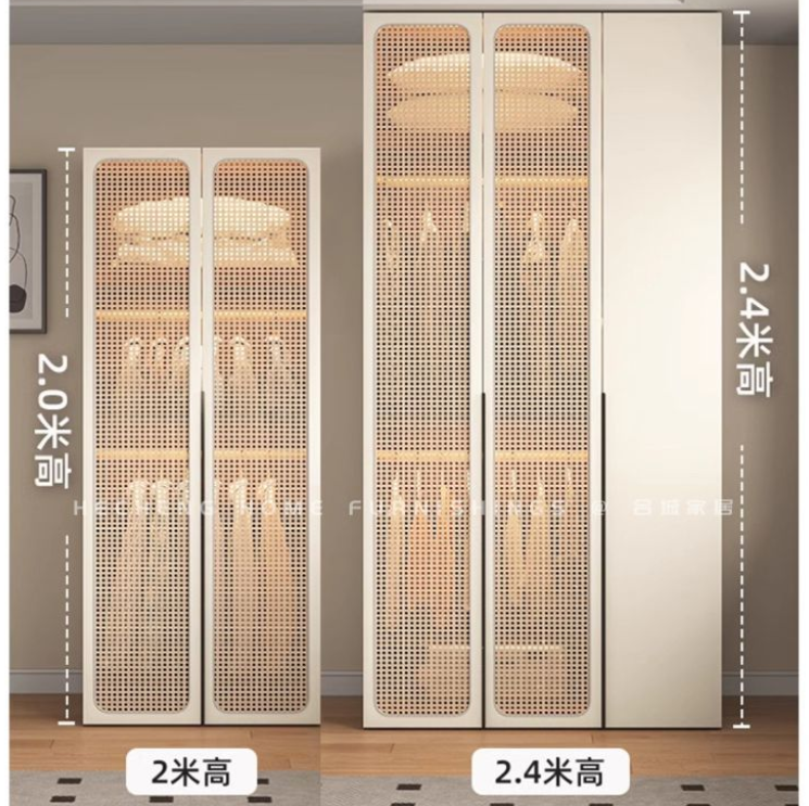 ENF級 實木歐松板衣櫃 睡房中復古風 一櫃到頂組合衣櫥 Wardrobe