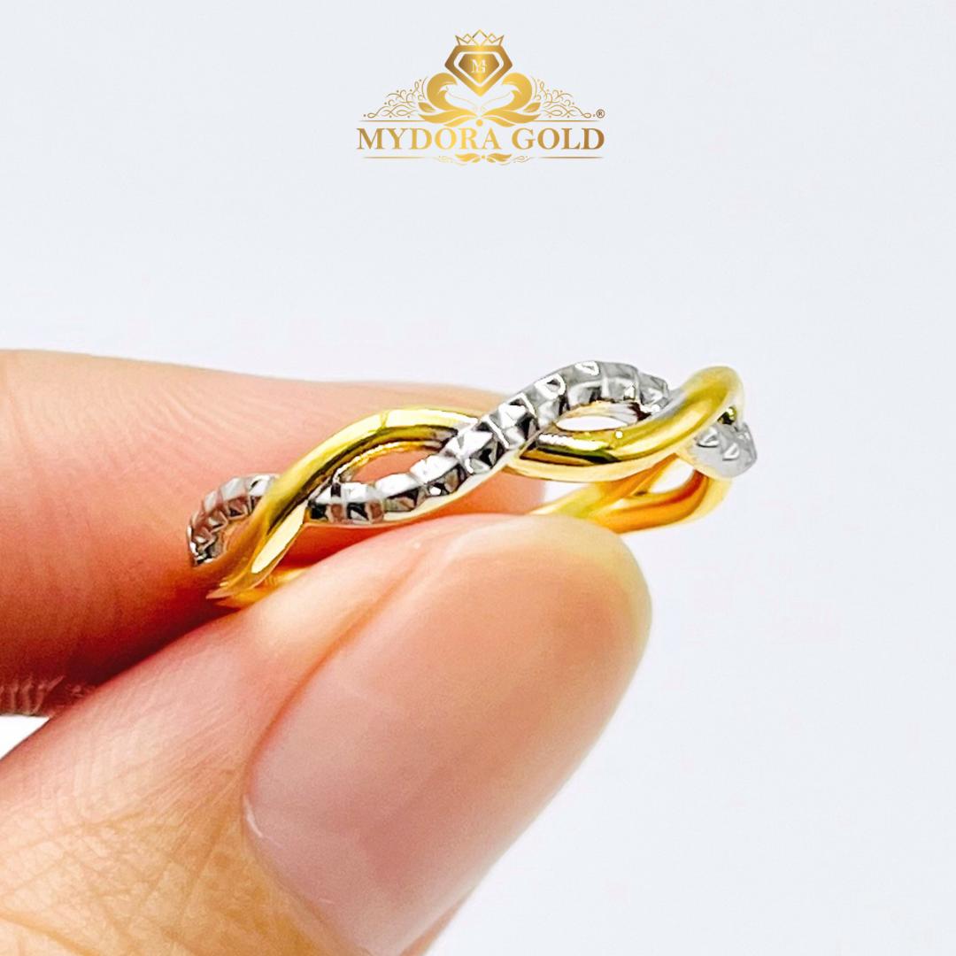 MYDORA Cincin Cross Wave Minimalist (5G) l EMAS 916/22K