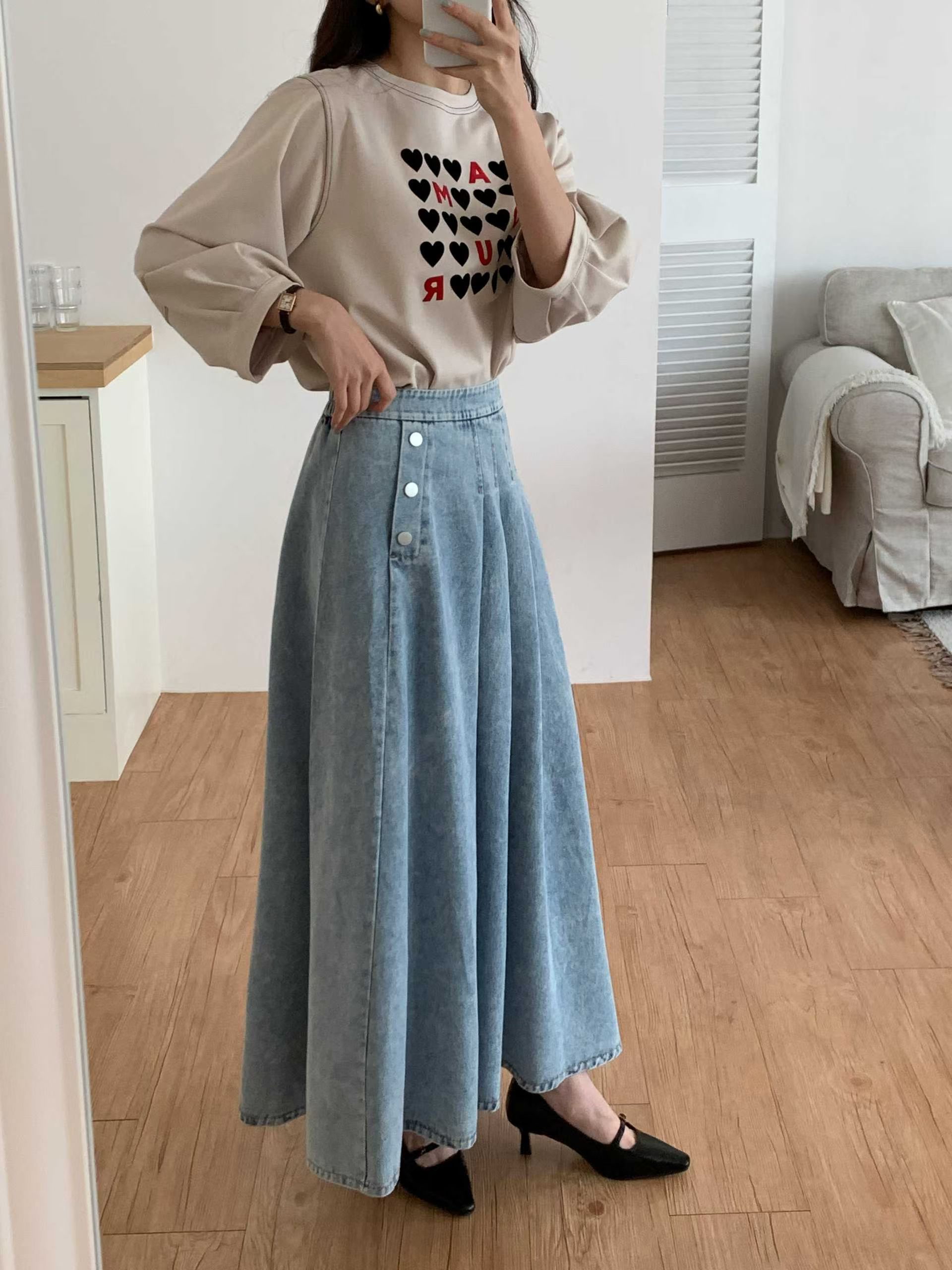 CT30 半截牛仔裙