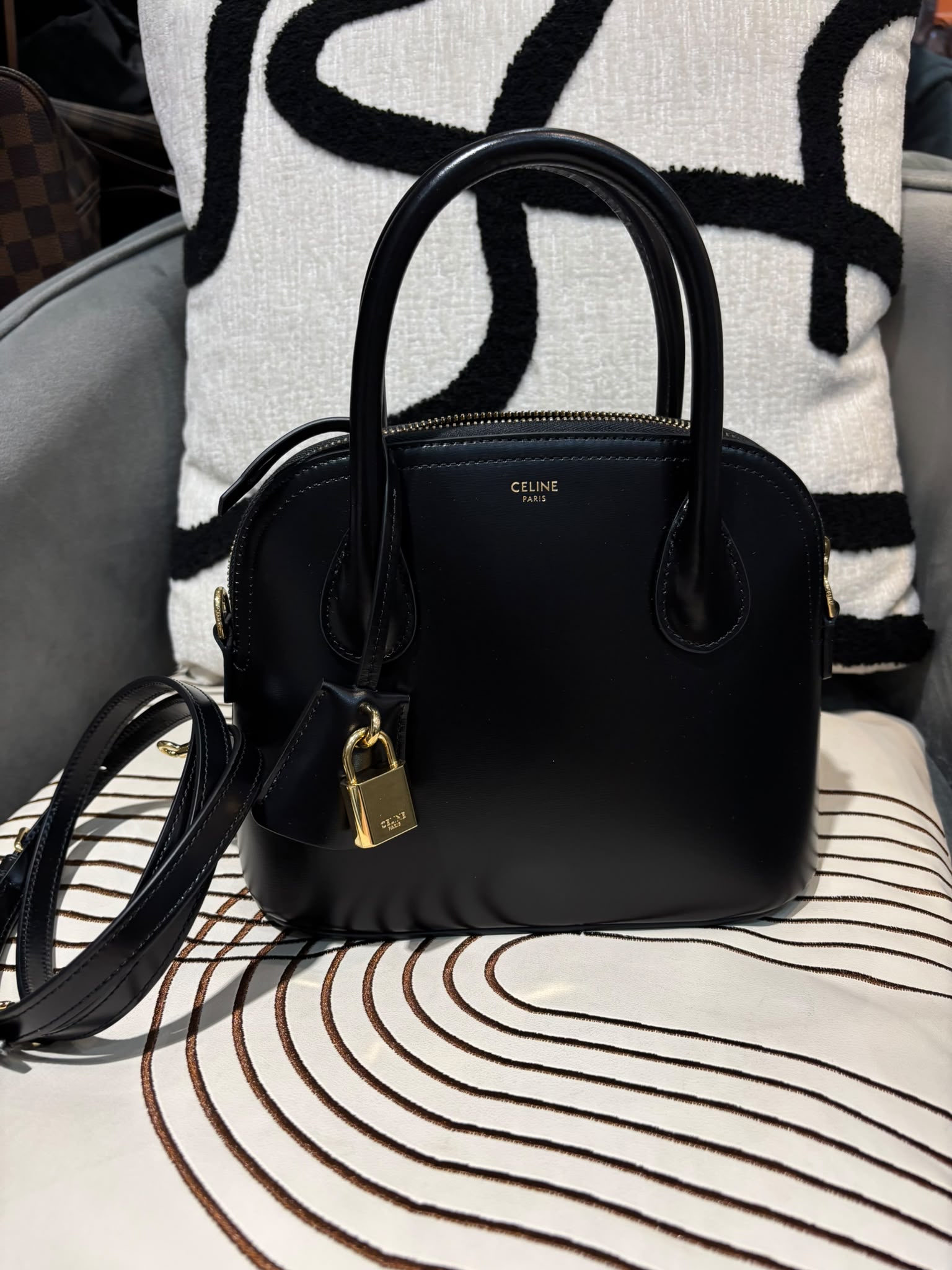 Celine Mini Honorine 黑色亮面小牛皮 2Way Bag 100%Authentic ,98%new ☑️dust bag 