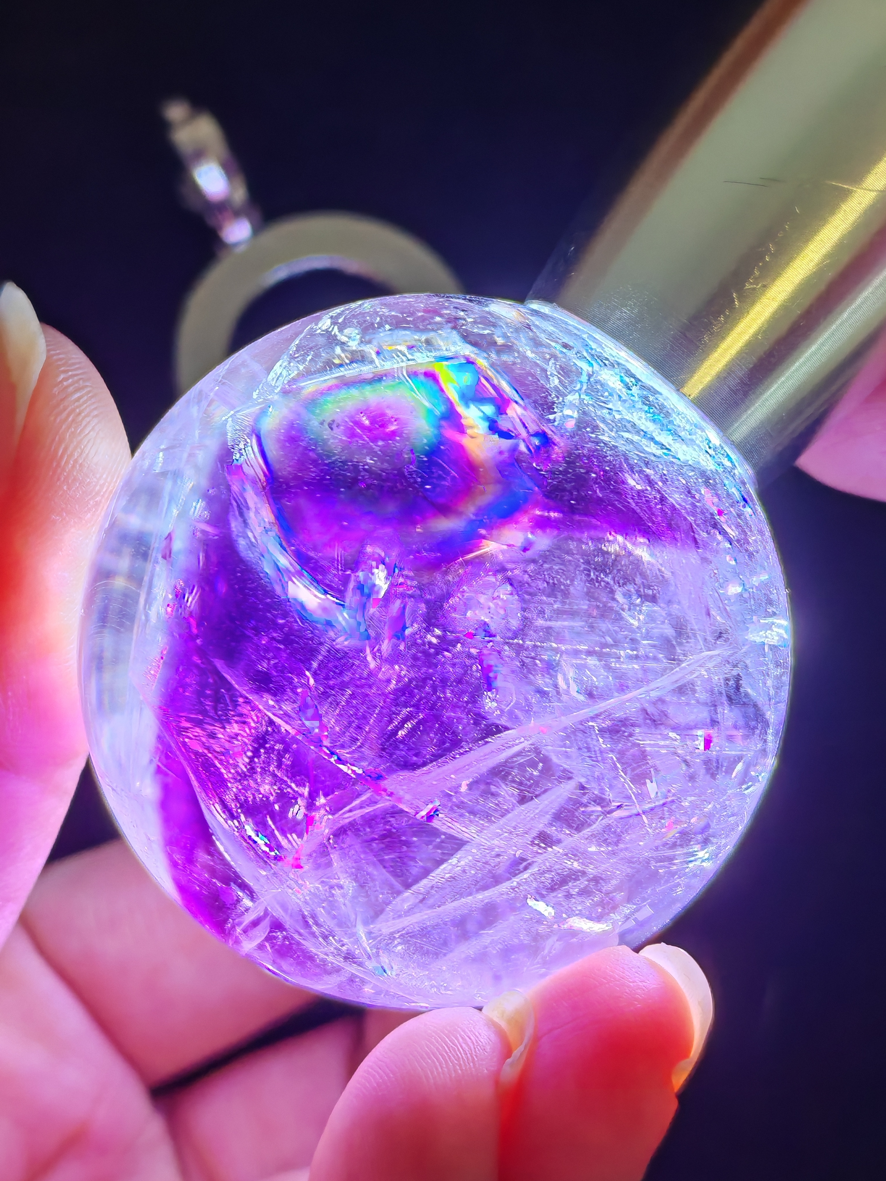 紫水晶金字塔球