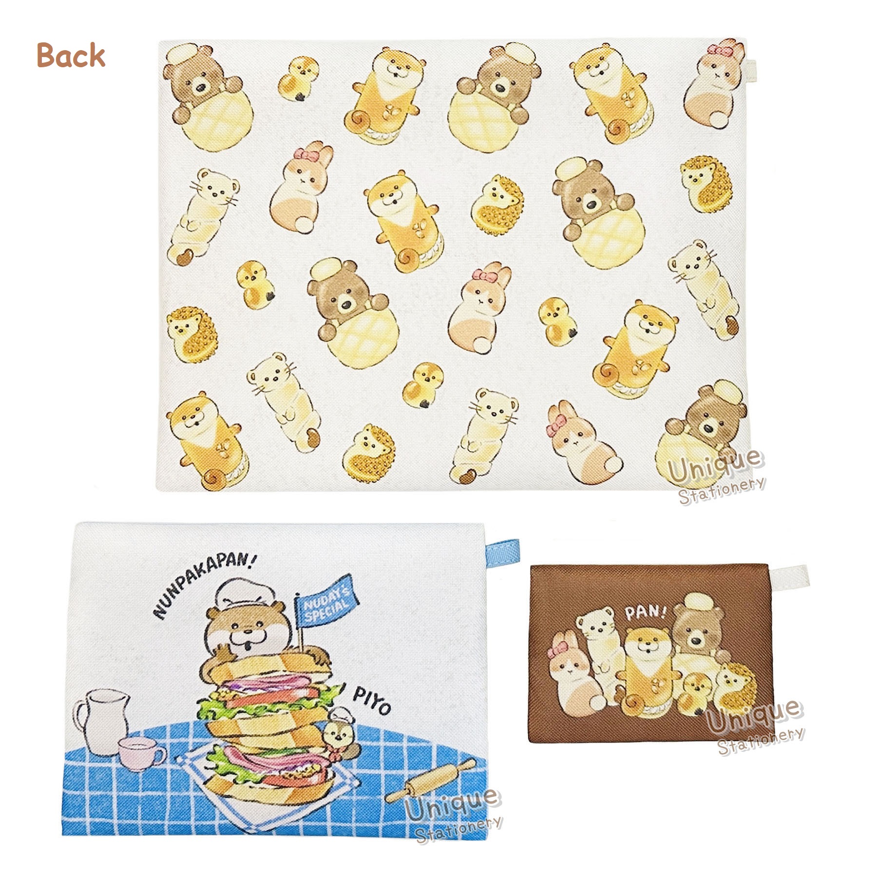 現貨｜【一套三個】可愛謊言的水獺 Kawaiiusono Kawauso 日版 收納袋 套裝 3 Size Pouch (KUK-T078)