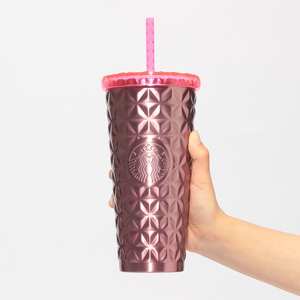 《日本 🇯🇵 STARBUCKS Color Your Summer ☀️系列》 ✨️不鏽鋼凍飲保溫杯  亮粉紅 591ml   $338✨️ 