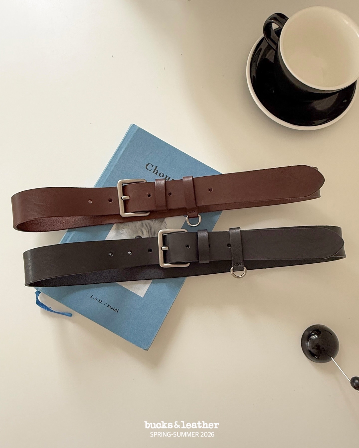 預訂_35mm D ring Belt By Bucks & leather