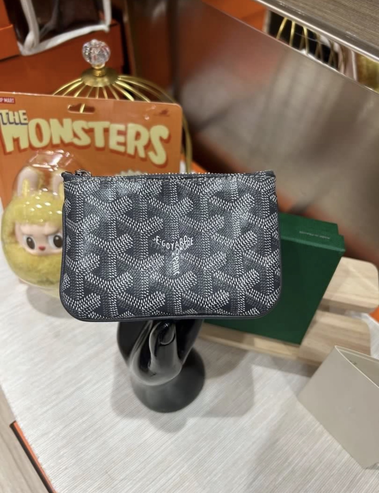 Goyard Coin Purse Small Pouch Grey 100%Authentic, 99%New ✅香港專門店收據✅Box
