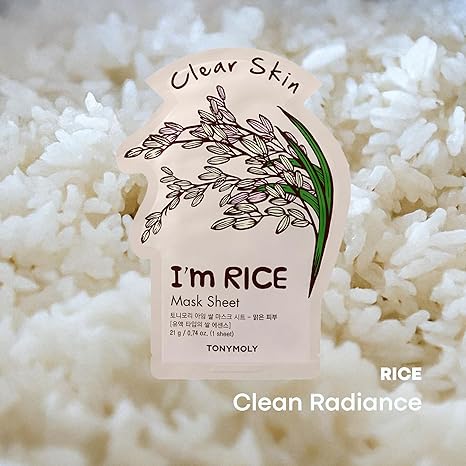 TonyMoly -稻米提取物緩解炎性透亮面膜 1 片