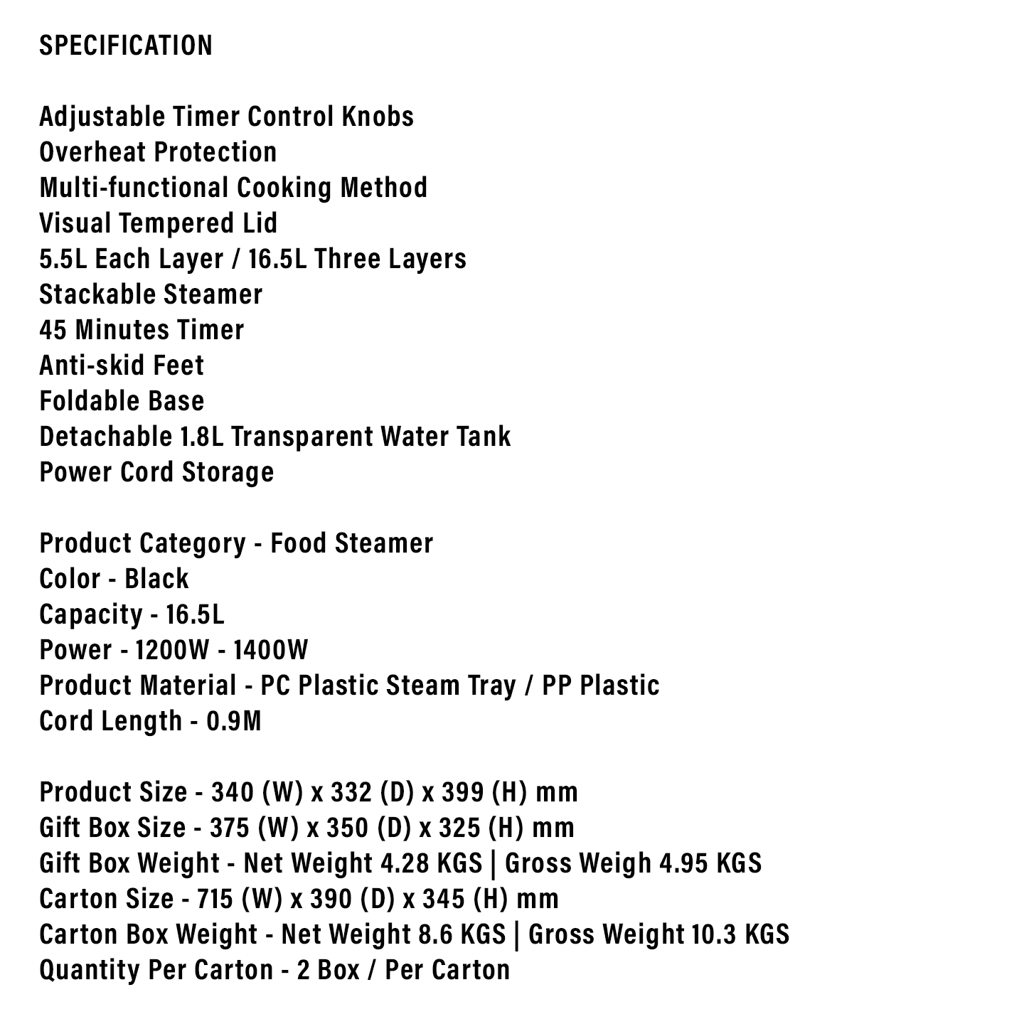 Faber 16.5L Retro Food Steamer FFS 316