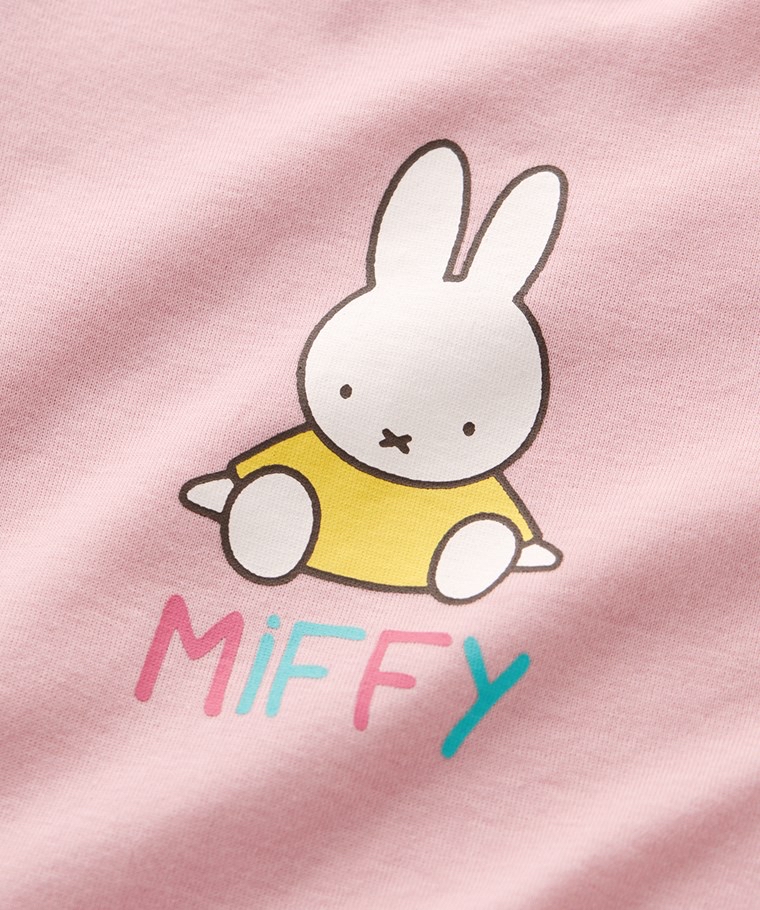 ☀️代購預訂 台灣直送☀️Miffy & Boris系列兩色純棉人物印花短袖包屁衣短褲圍兜三件套