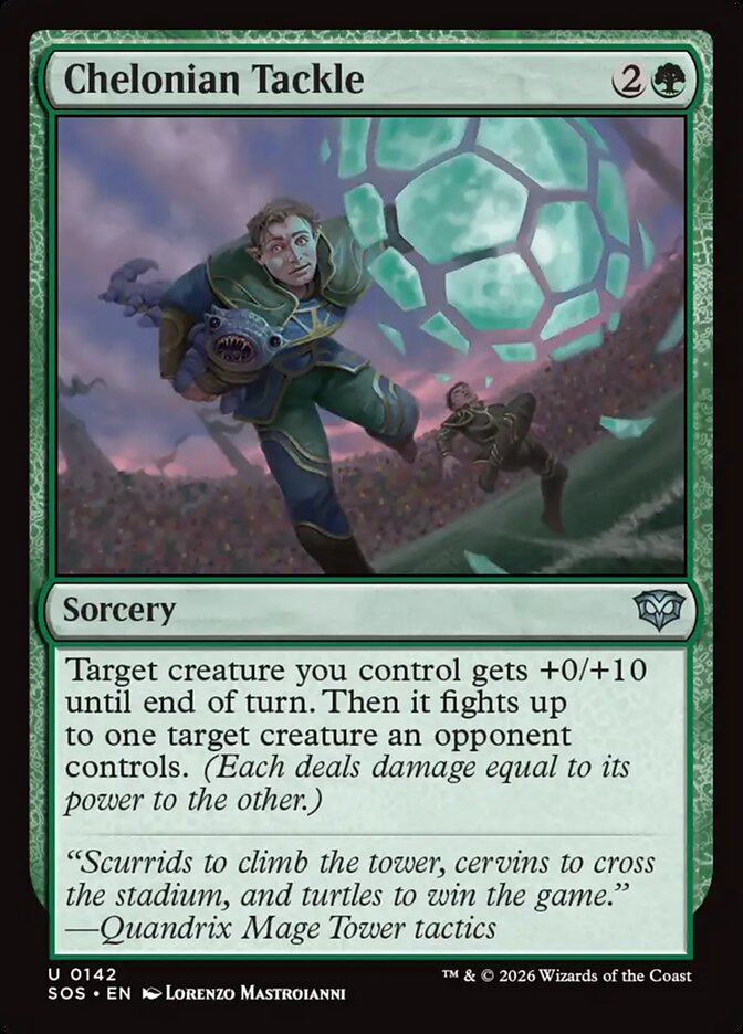 [EN] [Foil] Chelonian Tackle [SOS-142] U