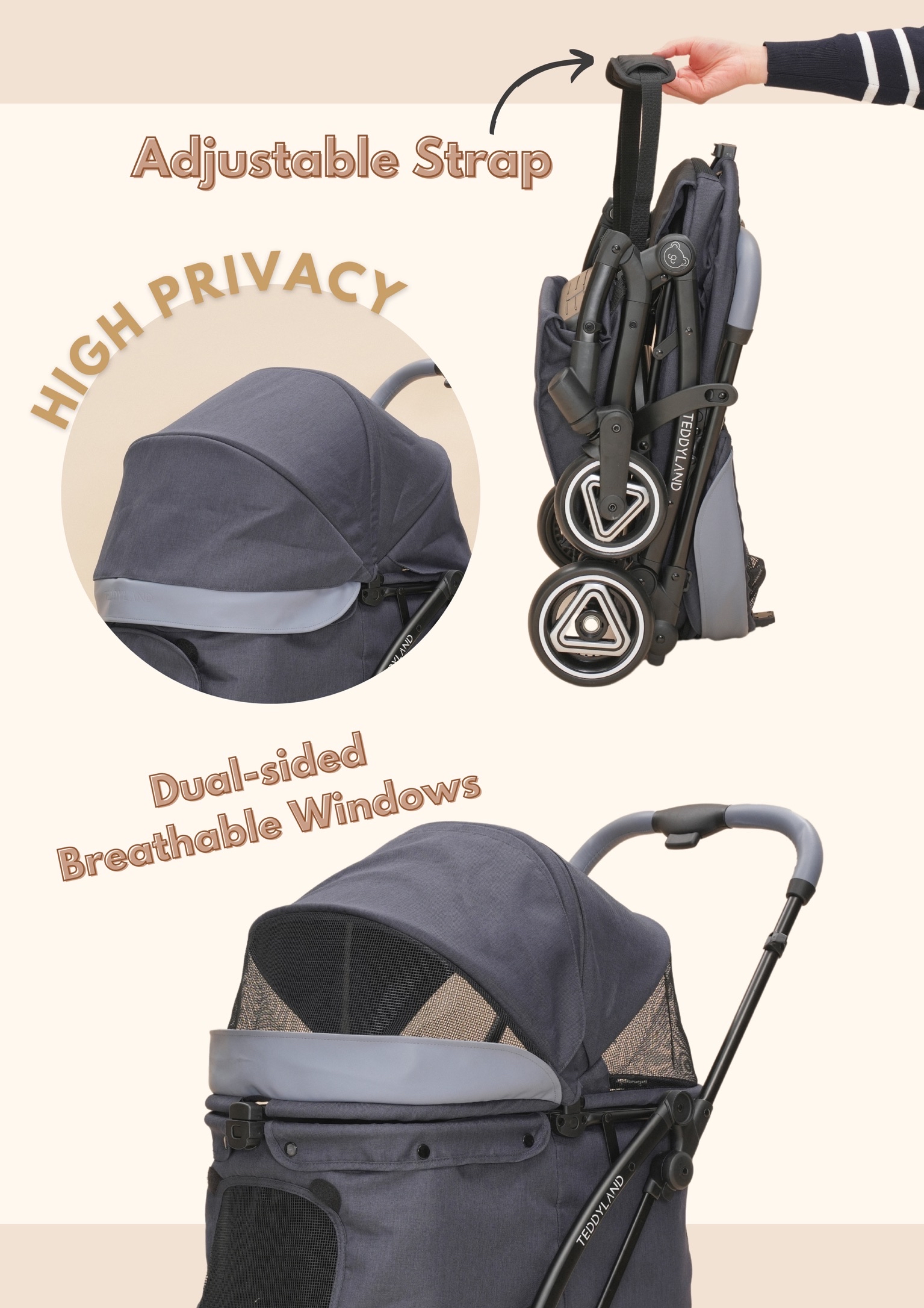 TeddyLand Classic 寵物手推車