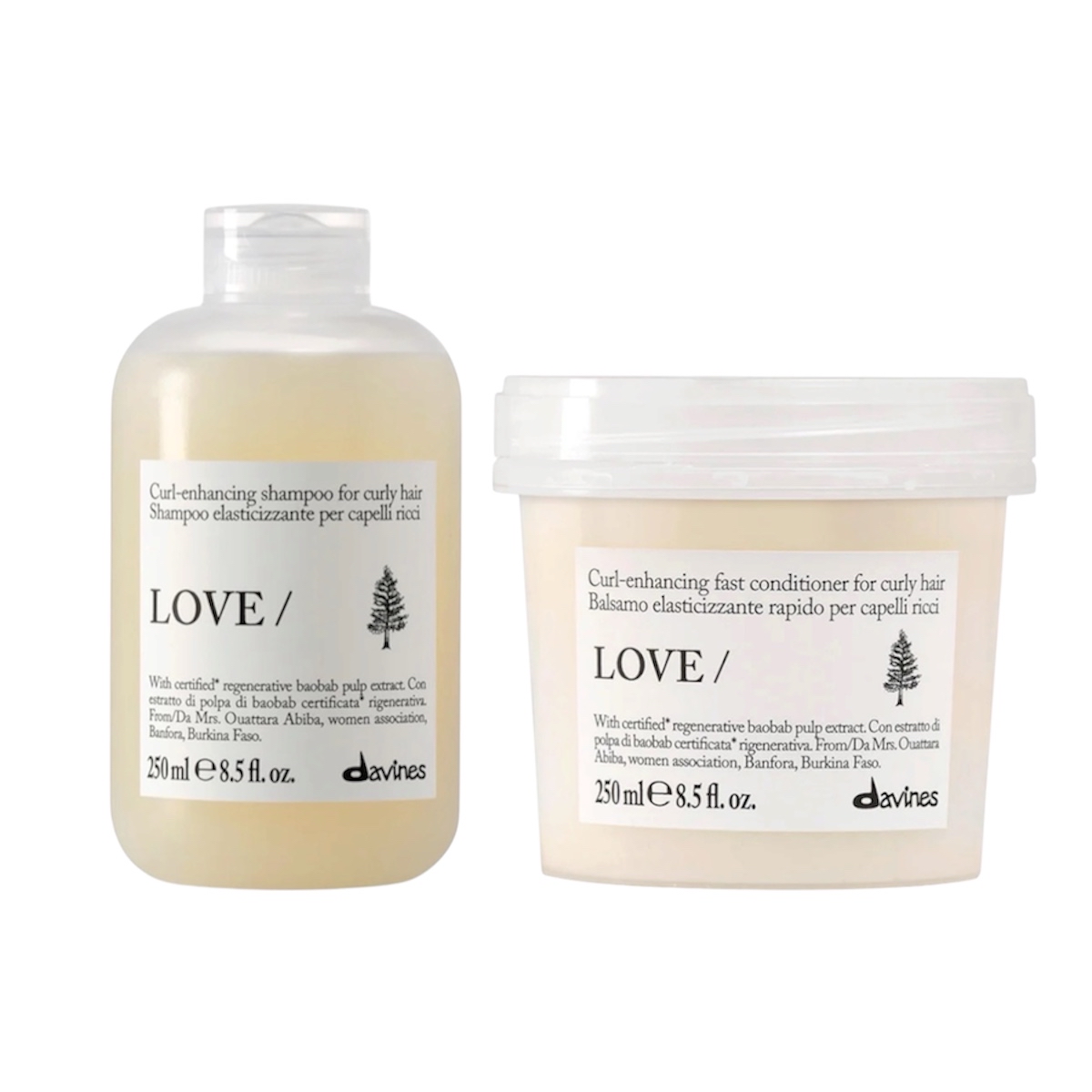 Davines LOVE CURL Shampoo+Conditioner 捲髮洗護套裝 250ml+250ml