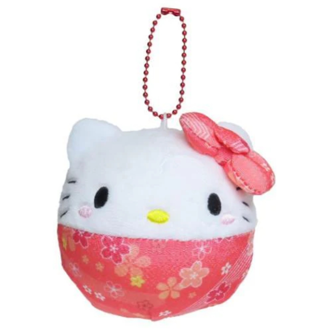 Sanrio Hello Kitty 和服慢回彈公仔掛件