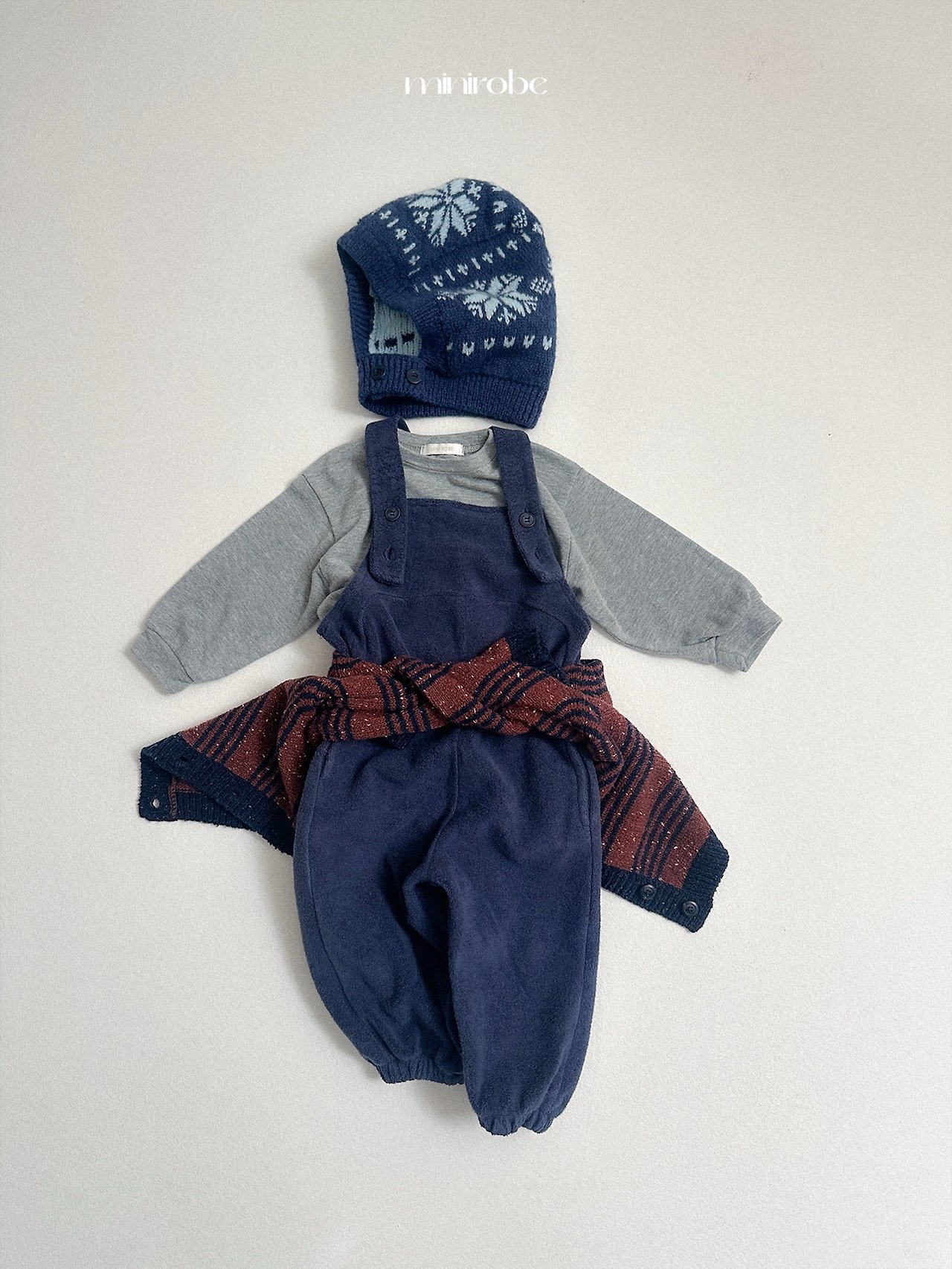 Mnirobe |  Four Line Knit Cardigan