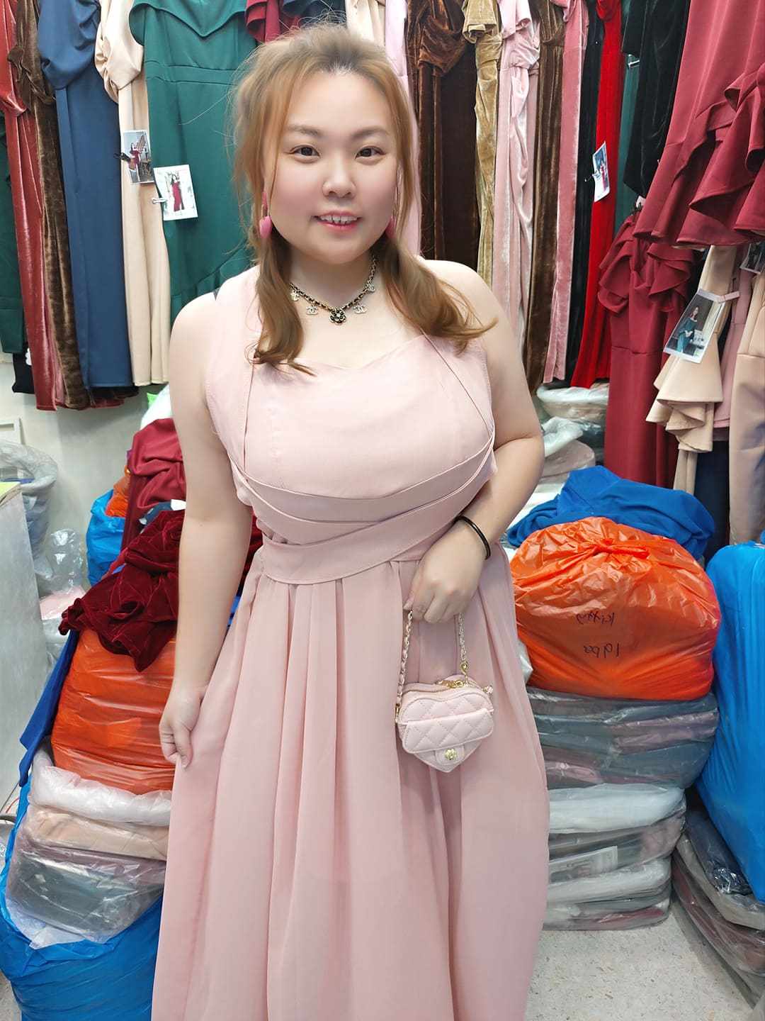 B01/BB0017 小V粗带设计款长礼服