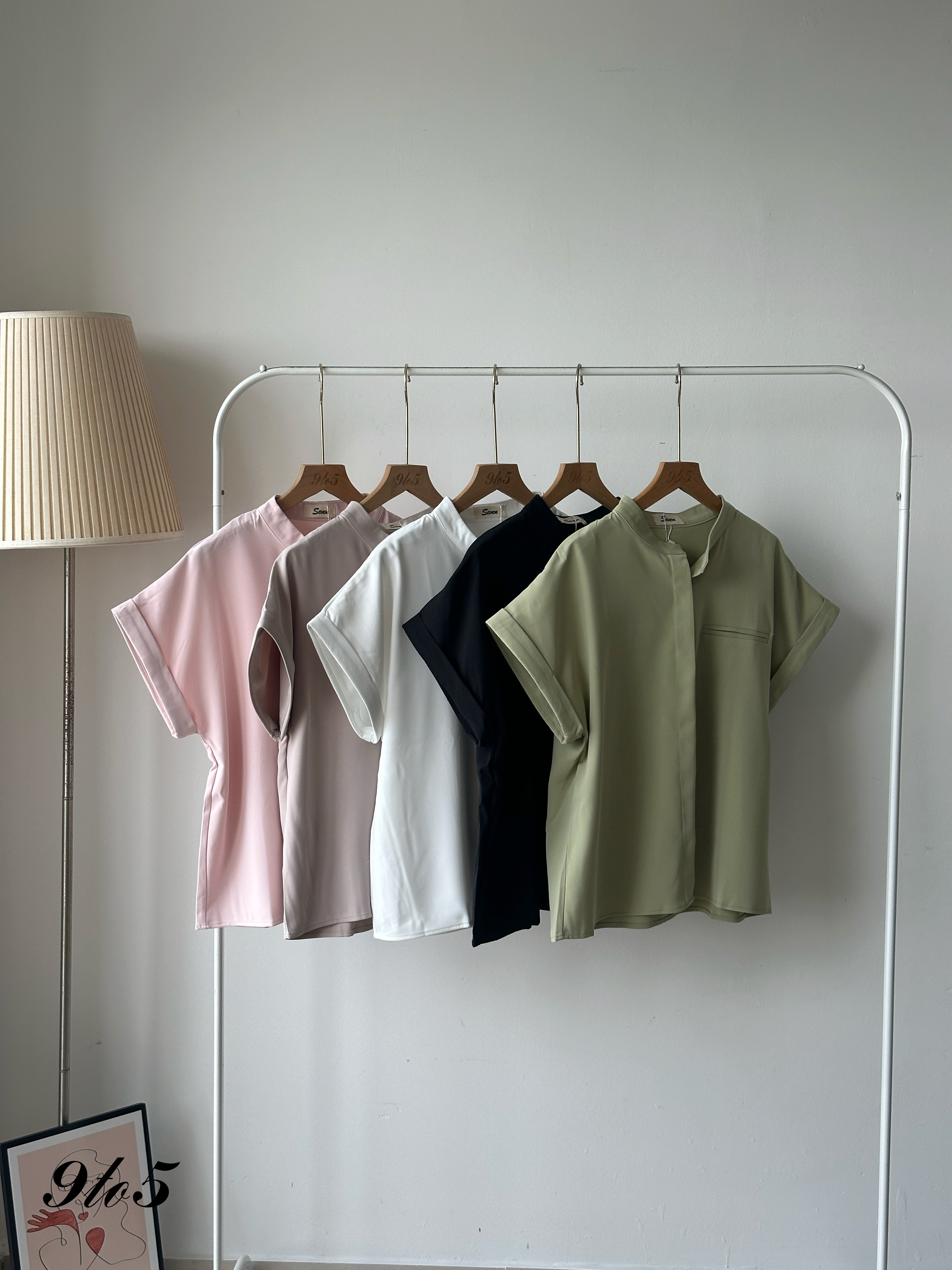 T4098 Cape Sleeve Shirt - 5 Colors 