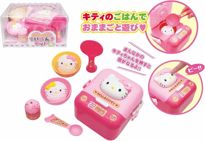 現貨🌸日本直送 | Sanrio Hello Kitty電飯鍋套裝/角色扮演家家酒玩具