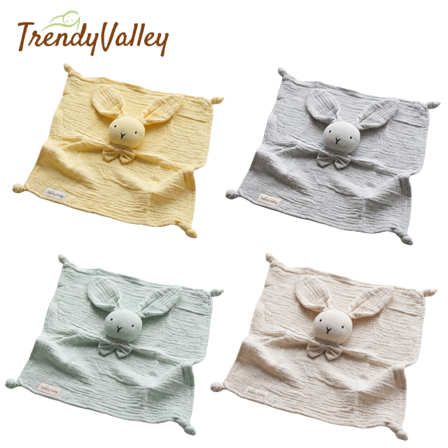 Trendyvalley Organic Cotton Muslin Security Blanket