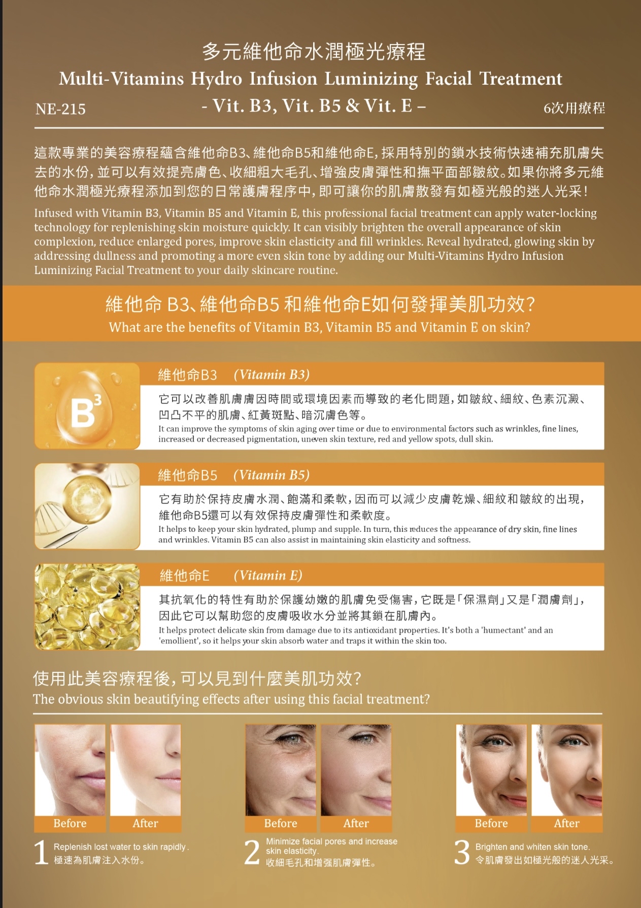 💜現貨包順豐櫃🎉Neville 多元維他命水潤極光療程 Multi-Vitamins Hydro Infusion Luminizing Facial Treatment （1盒6次用療程）