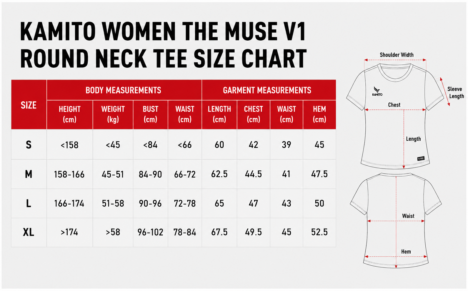 Kamito The Muse V1 Women's Crew Neck Tee Shirt