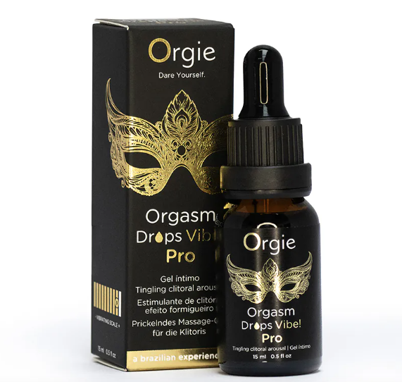 葡萄牙 Orgie Orgasm Drops Vibe Pro 陰蒂震動快感高潮液 (蜜桃味)  / 可食用震動高潮液 15ml