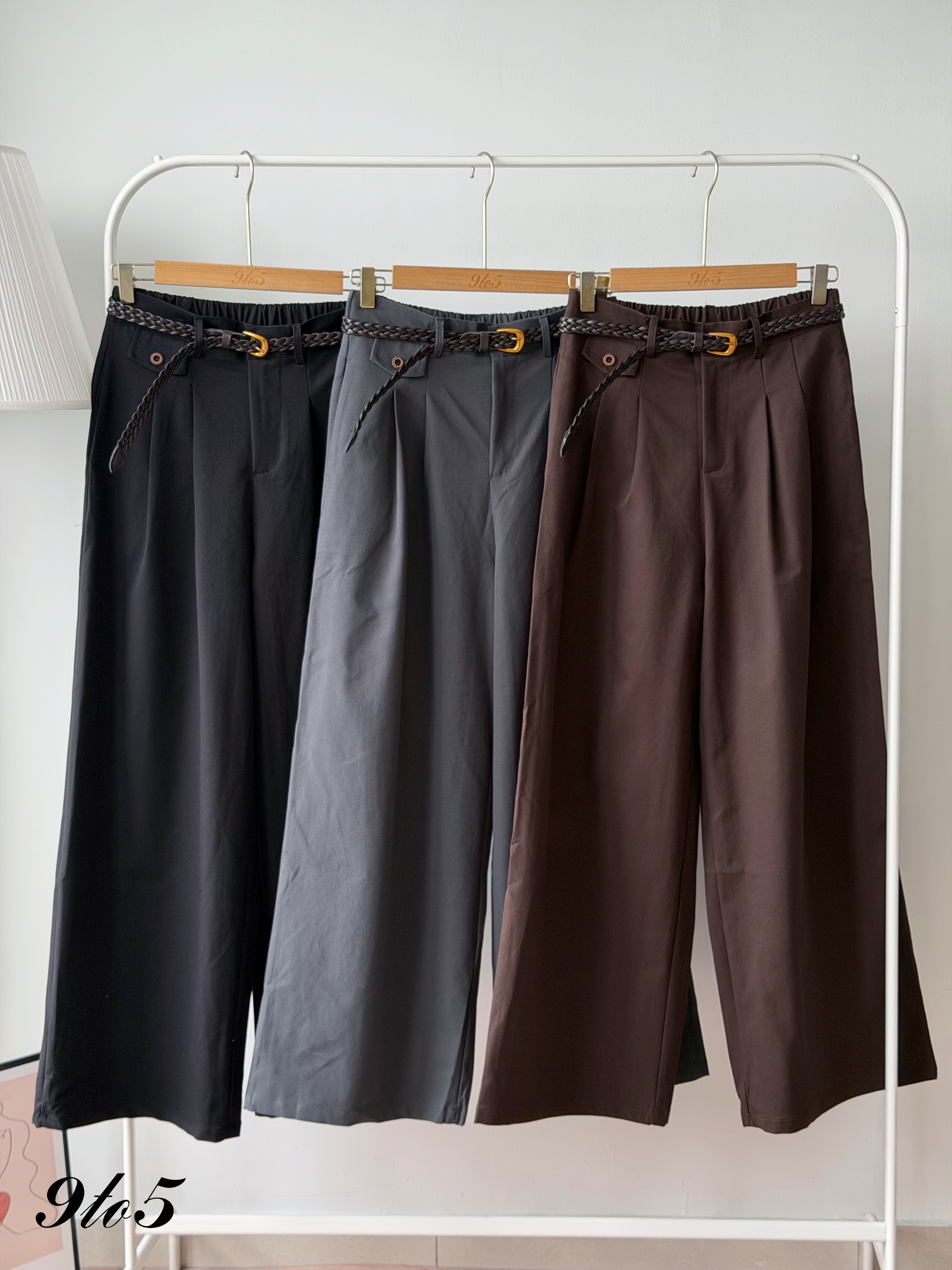 S2030 Wide Leg Long Pants - 3 Colors 