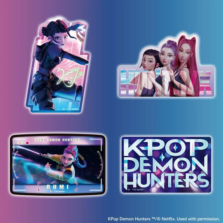 Bandai Carddass K-POP DEMON HUNTERS 獵魔女團  貼紙 第一彈 (1包4張 / 原盒20包)