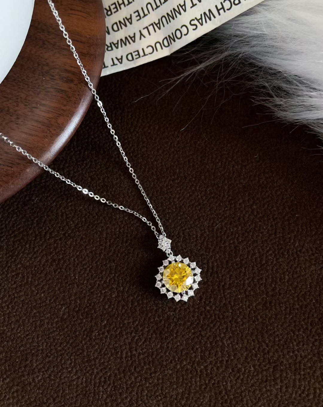 S925銀莫桑鑽D色項鏈