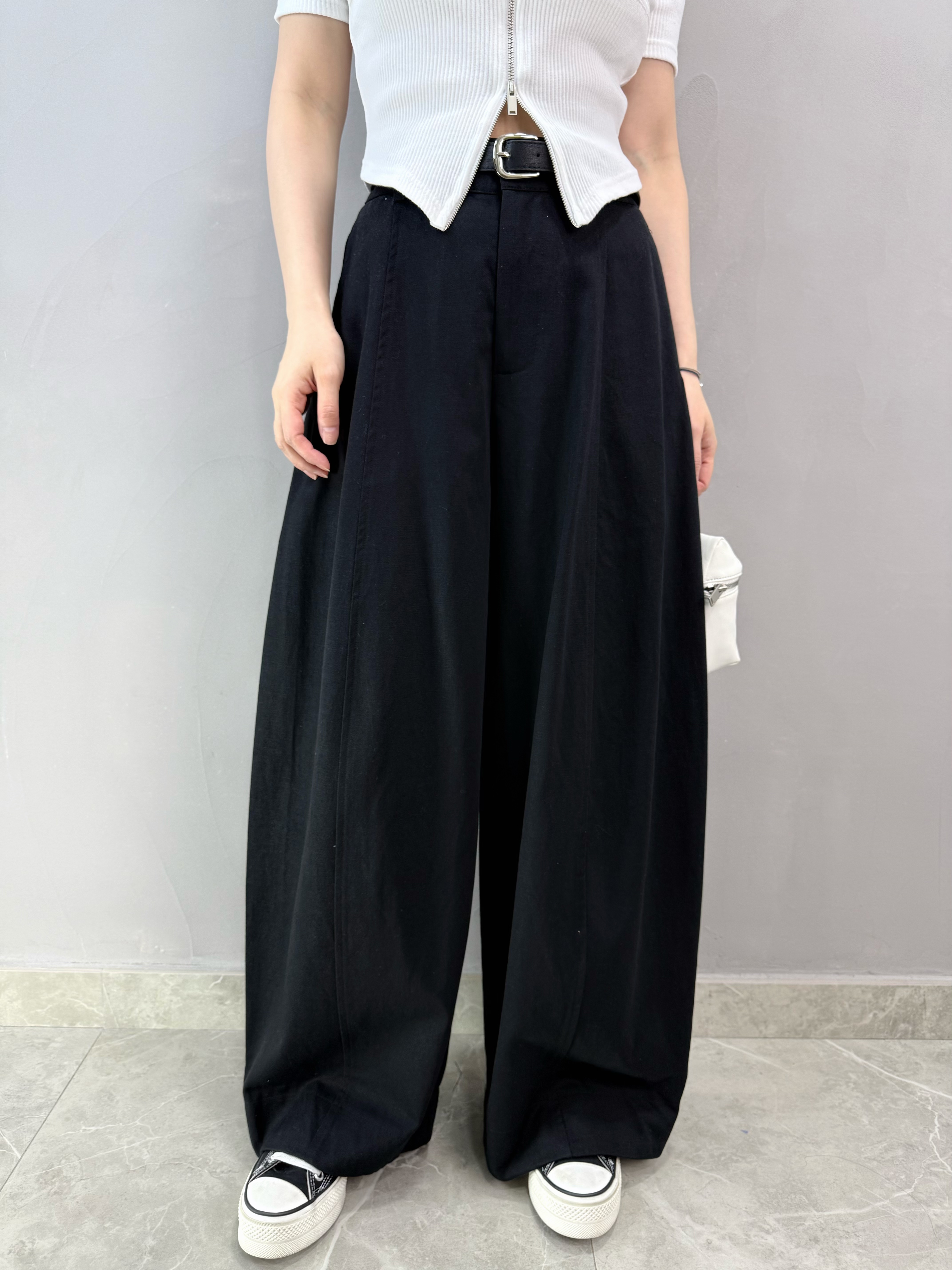 I61 連Belt彎刀褲