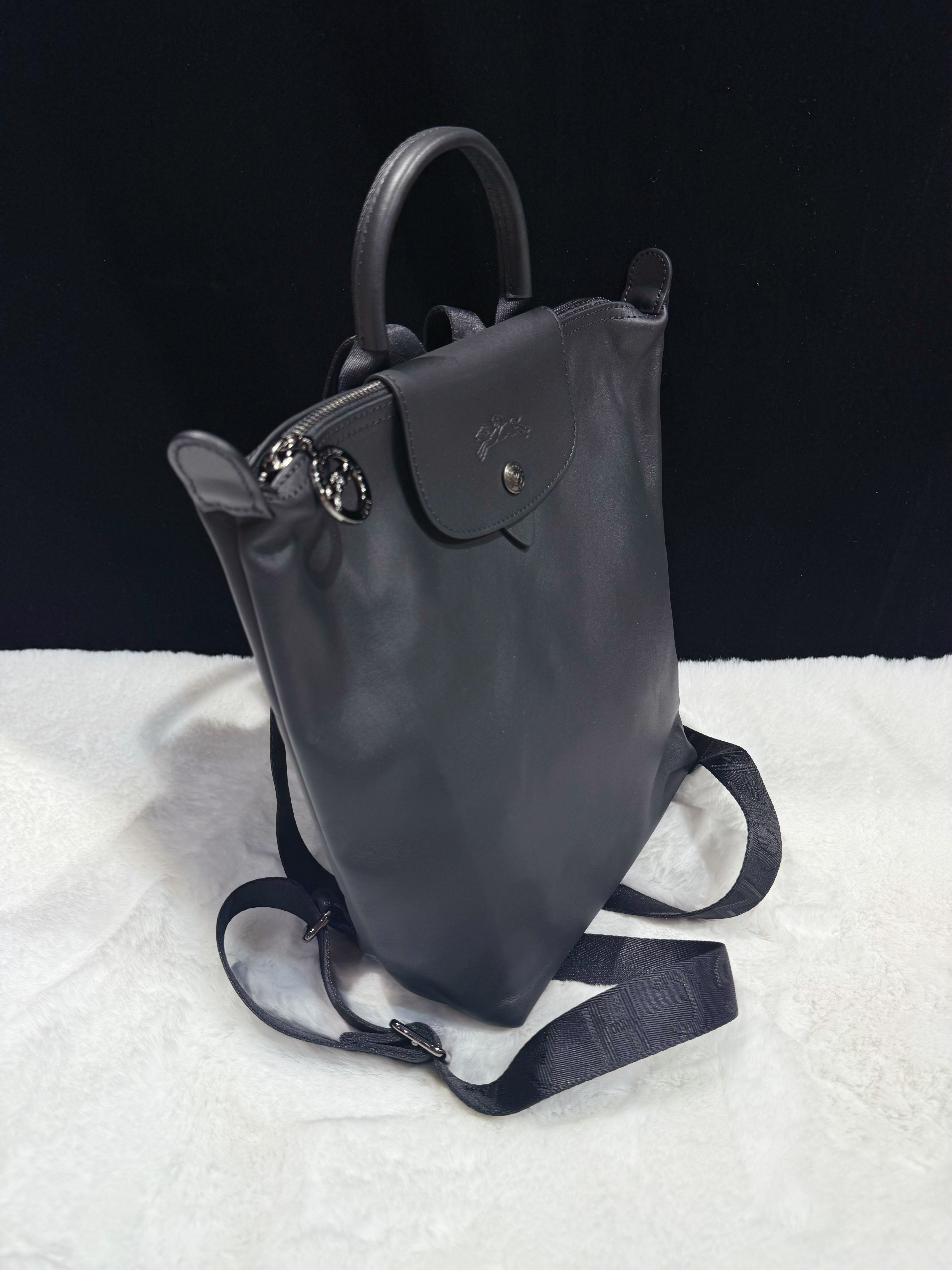 Longchamp backpack blk/lamb