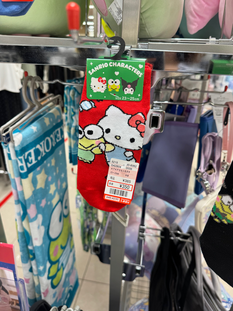 ✨連線商品需補運費✨Shimamura Sanrio 角色短襪 (23~25cm)