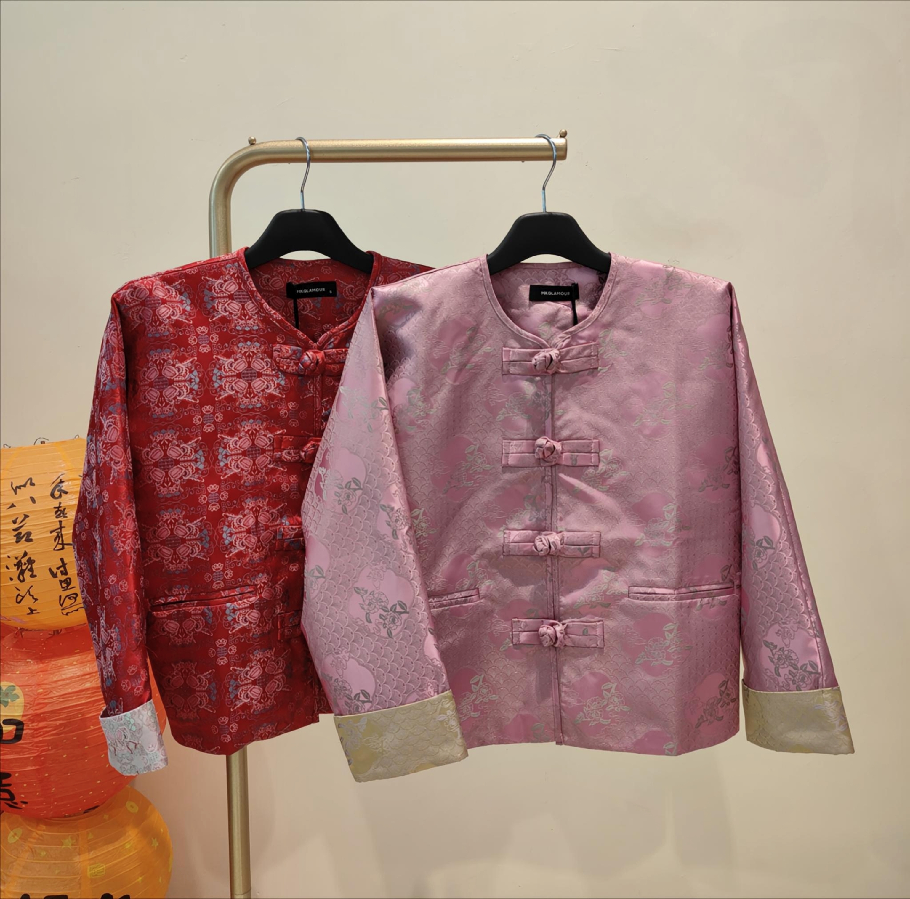 精致图案旗袍外套 2635