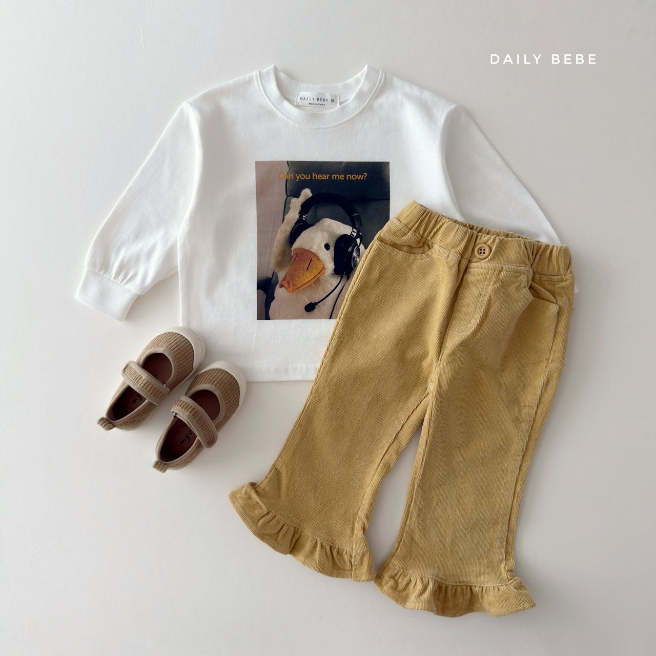 Dailybebe | Corduroy Bootcut Pants