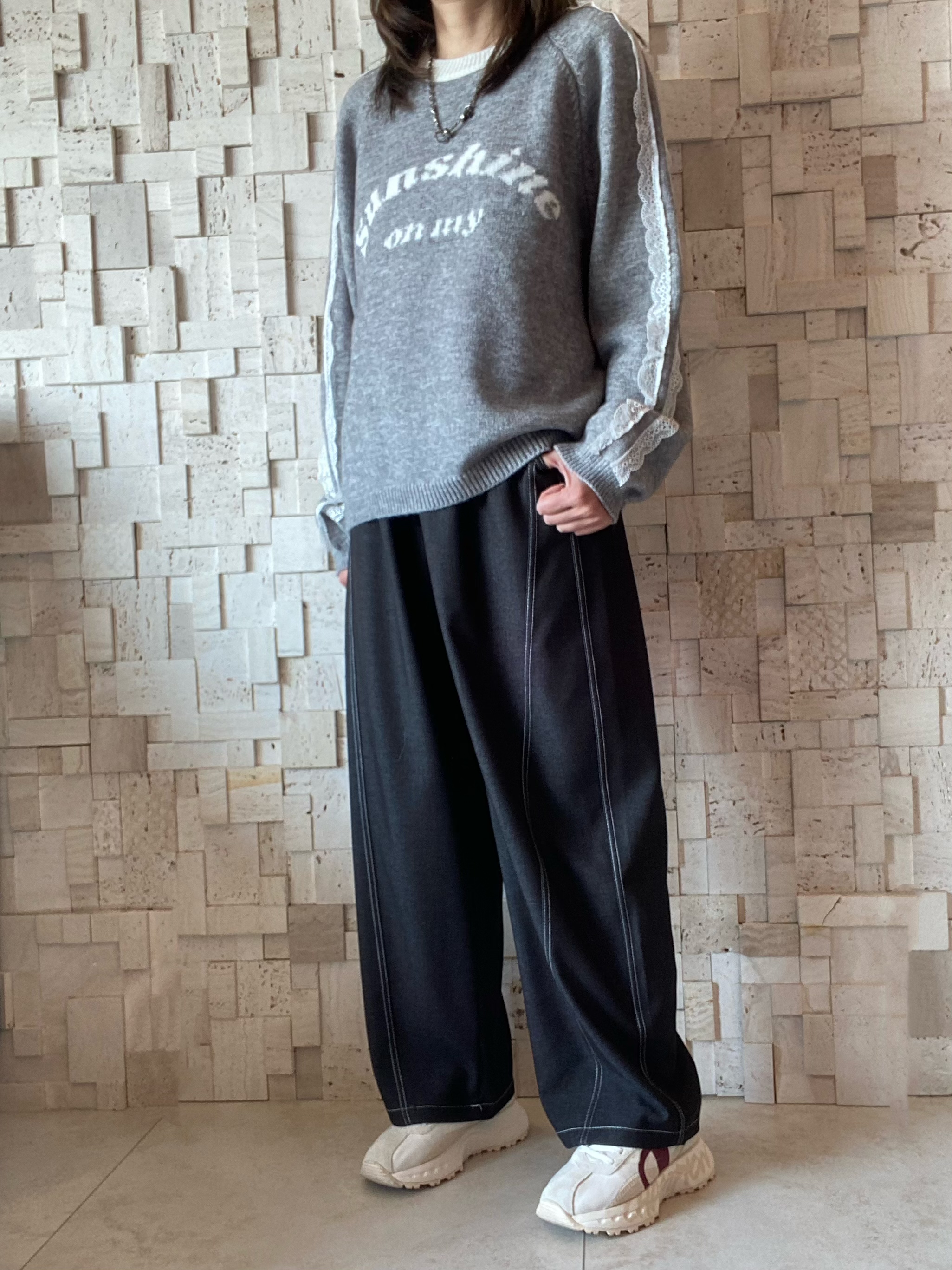 #2065 喱士邊針織Top