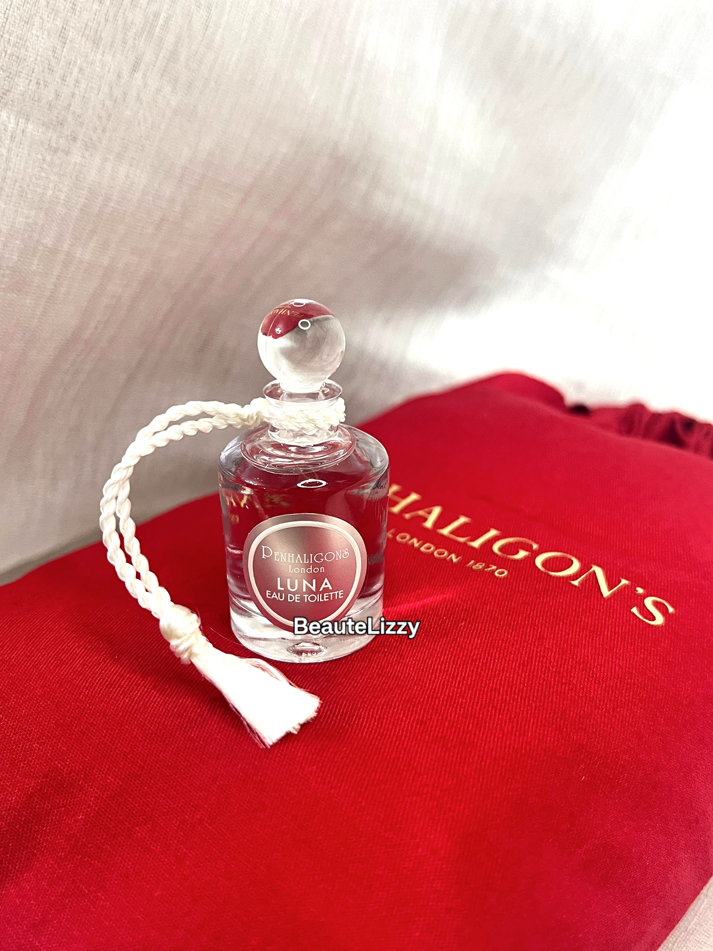 Penhaligon's LunaGift Duo SetLUNA EDT  5ml  mini 香水 + 身體乳，沐浴露， 束口布袋- 簡約紙盒包裝。