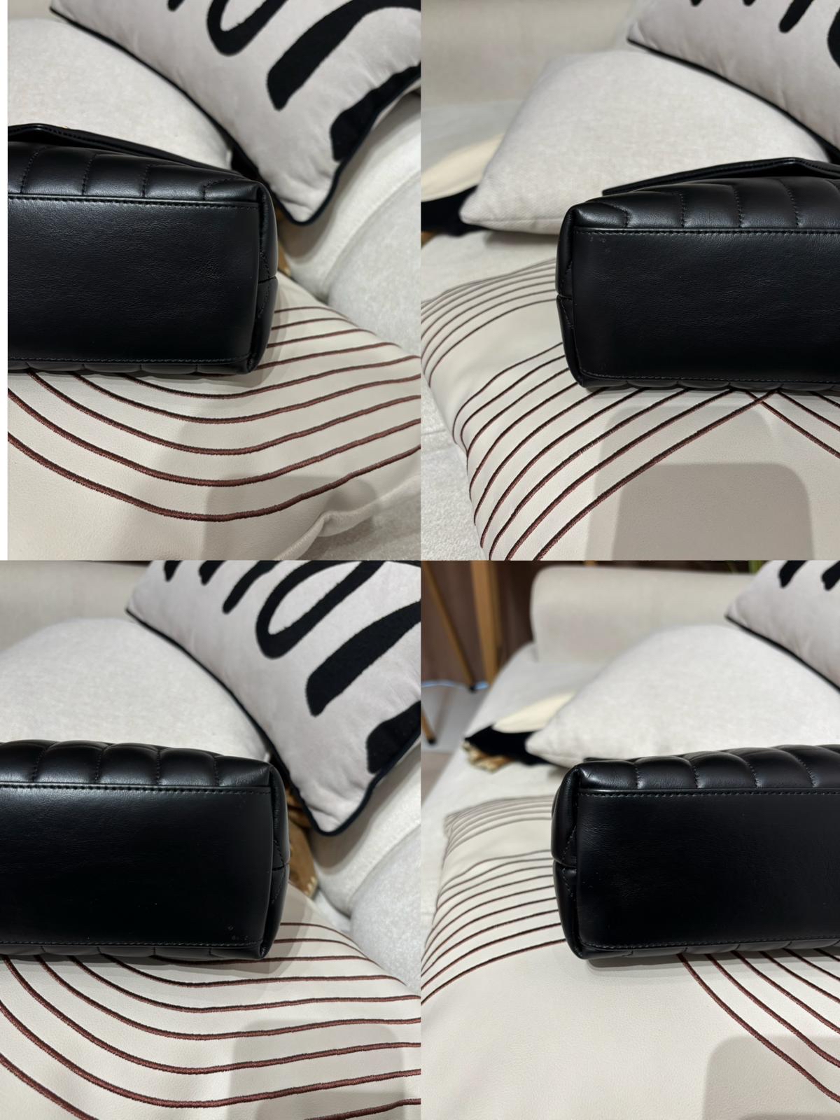 Ysl Loulou small flap bag 黑色牛皮 100%Authentic,98%new ✅card booklet✅dust bag