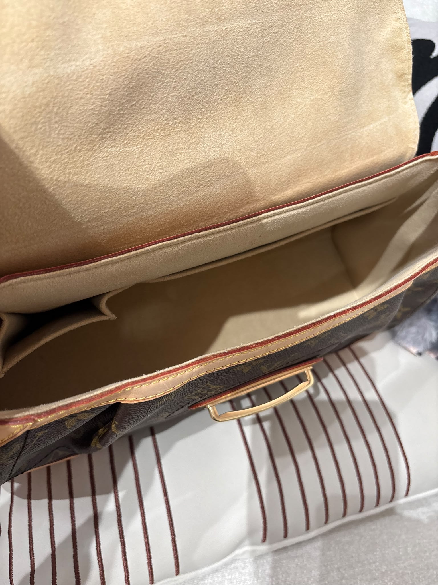 LV Beverly MM Monogram M40121 Hobo Bag 100%Authentic, 98%New ✅Dust bag 