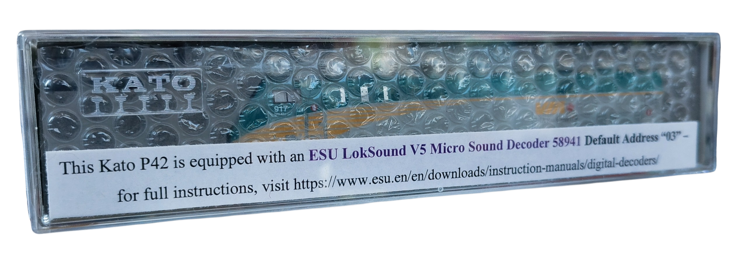 Kato P42 VIA #917 DCC Sound N 1:160