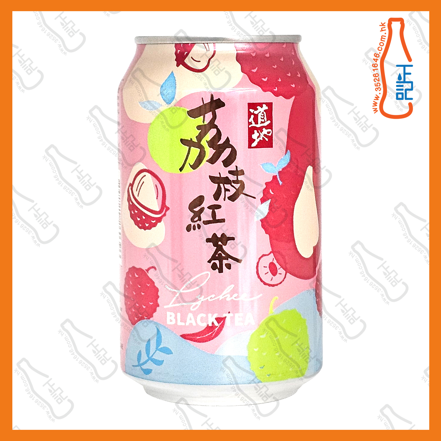 (罐裝) 道地 荔枝紅茶 310ml x 24罐 /箱